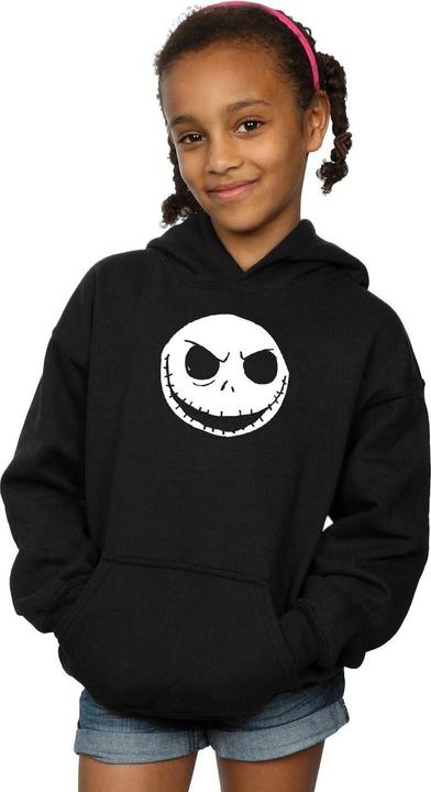 Immagine prodotto Disney Nightmare Before Christmas Jack Skellington Face Felpa con Cappuccio Ragazze (140, 146)