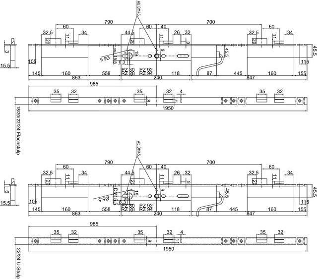 Produktbild MSL Mehrpunkt-Verriegelungen FlipLock drive 25544 PE-SV (Türgriff)