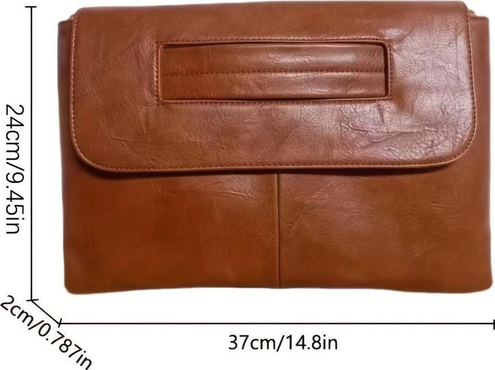 Only-Bags.Store Mode grosse Kapazität Clutch, PU-Leder-Kartenetui, Casual Aktentasche & Umschlag Geldbörse