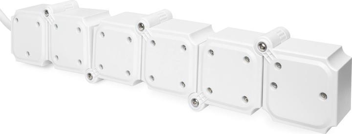 Productafbeelding Digitus Flexibele 4-weg stekkerdoos met 2 USB-poorten & schakelaar (4 x, CEE 7/3, 1.60 m)