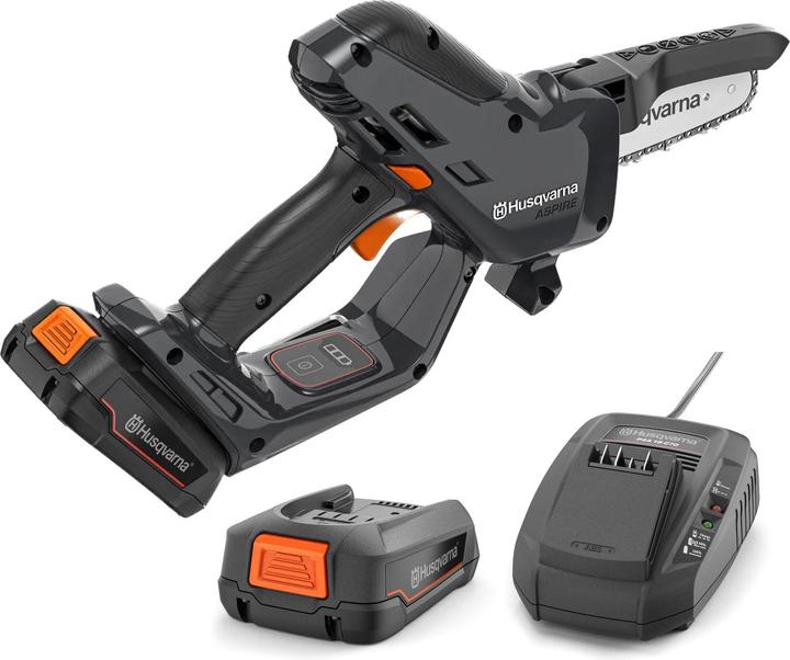 Actual product image Husqvarna Aspire P5-P4A+B45/C70 cordless pruning saw (Battery chain saw)