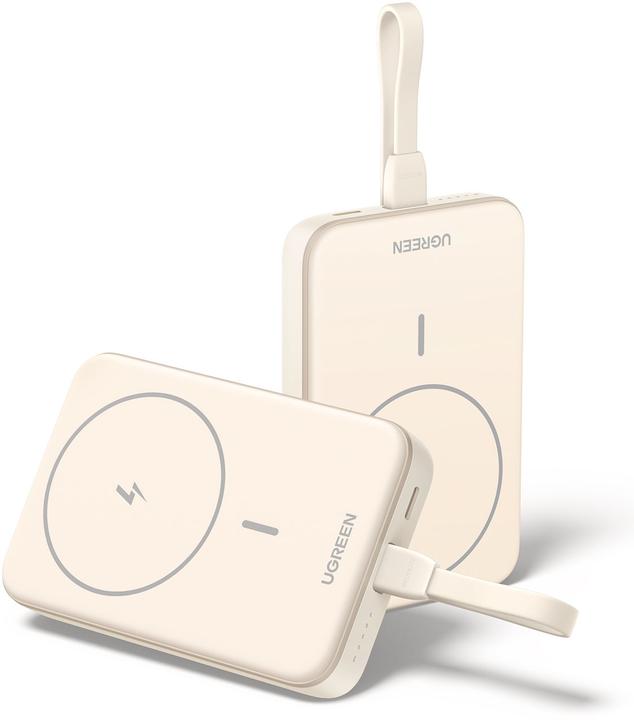 Produktbild Ugreen Magnetic Power Bank 10000mAh PB760, PD 20W, Magsafe + USB-C Cable (10000 mAh, 20 W)