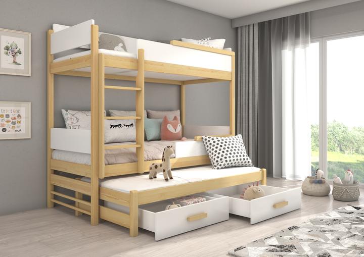 Actual product image ADRK Furniture Bunk Bed Triple QUEEN 180x80 (180 x 80 cm)