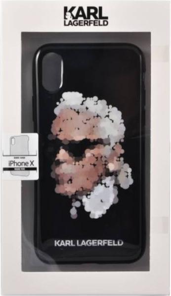 Actual product image Karl Lagerfeld iPhone X / XS - Yoni Alter KLHCPXYAKA, black (Apple iPhone X, Apple iPhone XS)