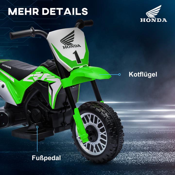 Produktbild Homcom Kinder Elektro-Motorrad Kunststoff, Metall Grün (6 V)