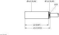 Actual product image Turck Sensor inductive Bi1.5-EH6.5K-AP6X