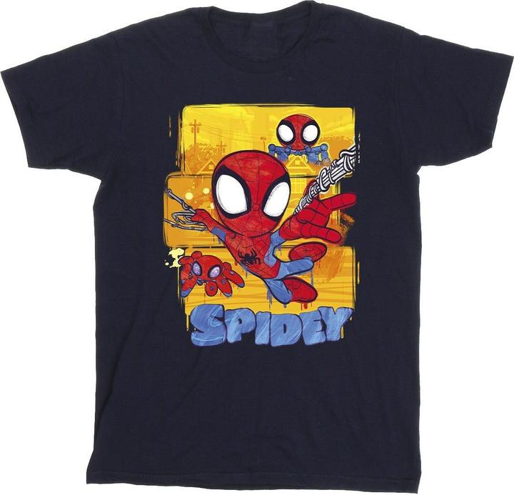 Spidey And His Amazing Friends Flying TShirt (4XL)