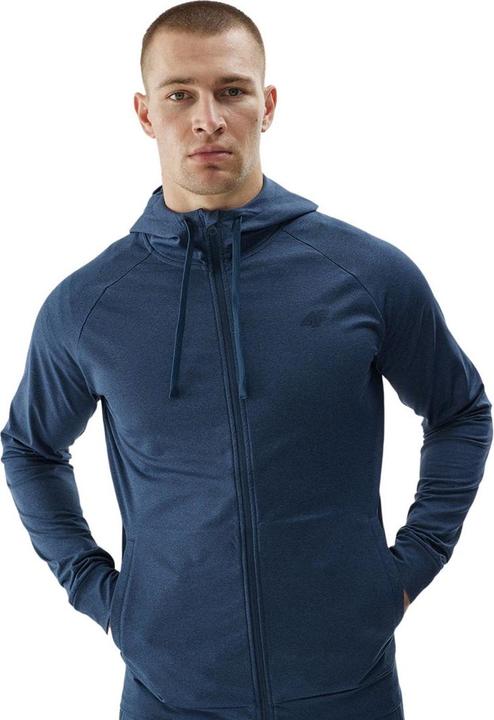 Actual product image 4F Bluza męska M404 granat melanż 4FWAW24TFSWM404 31M L (31)