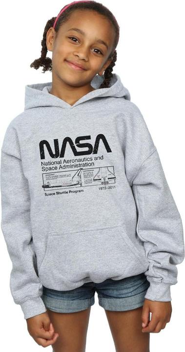 Produktbild Nasa Classic Space Shuttle Kapuzenpullover Mädchen (140, 146)