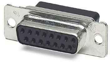 Actual product image Phoenix Contact D-SUB female connector 180 ° Number of poles: 15 Crimp VS-15-BU-DSUB-CD-MG 10 pcs.