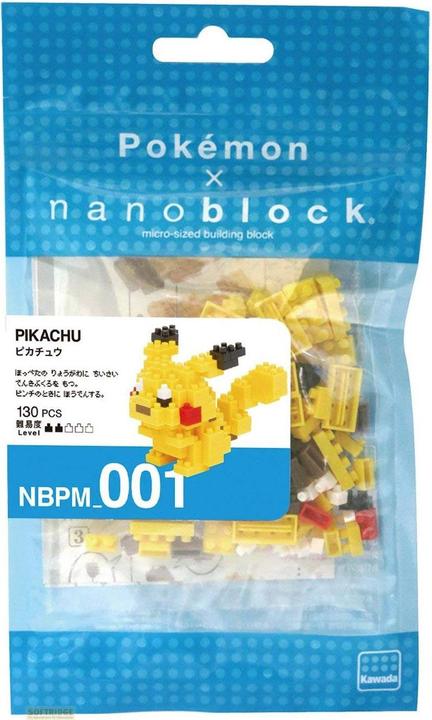 Actual product image Nanoblock Pokemon Pikachu