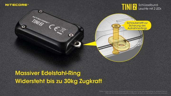 Produktbild Nitecore TINI 2 - 500 Lumen, grau (4.70 cm, 500 lm)