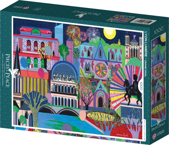 Image du produit Pieces & Peace Puzzle 1000 pieces Lyon Lumière (1000 pièces)
