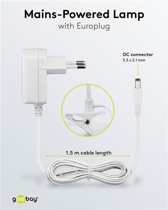 Productafbeelding Goobay LED staand/klemmend loeparmatuur, 6 W (480 lm)