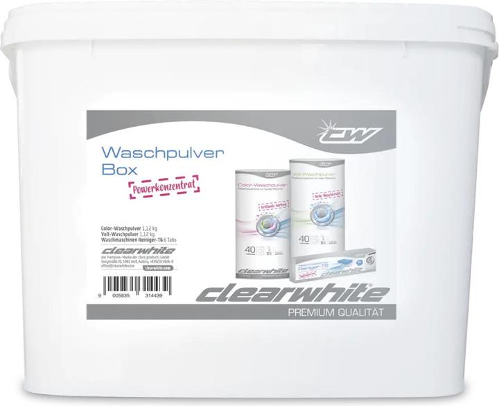 ClearWhite Washing powder box (80 Washing cycles, Washing powder)