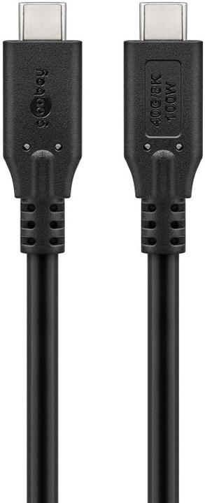 Produktbild Goobay USB-C-Kabel, USB4, 100 W, 40 Gbit/s, Power Delivery, 1 m (1 m, USB 4.0, 100 W)