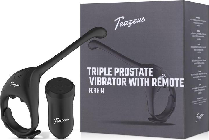Actual product image Teazers Vibratore Triplo per la Prostata con Telecomando
