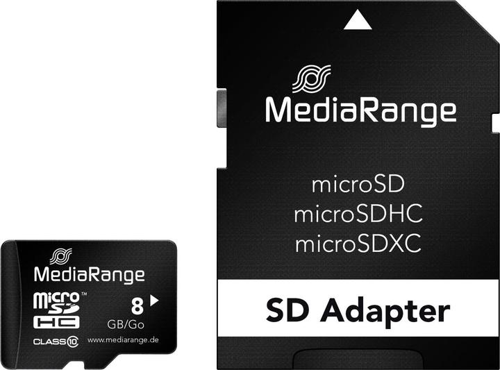 Produktbild MediaRange MR957 (8 GB, microSDHC, U1, UHS-I)