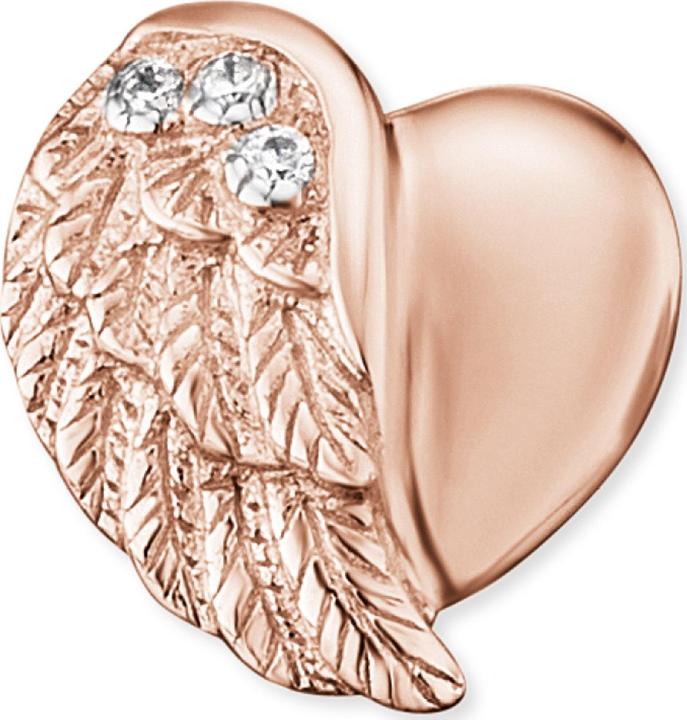 Actual product image Engelsrufer Stud earrings heart wings rose gold (925 silver)