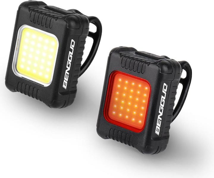 Hermex 2-tlg. Velo Warnlicht-Set Fahrrad-Erkennungslicht LED-Sicherheitslicht