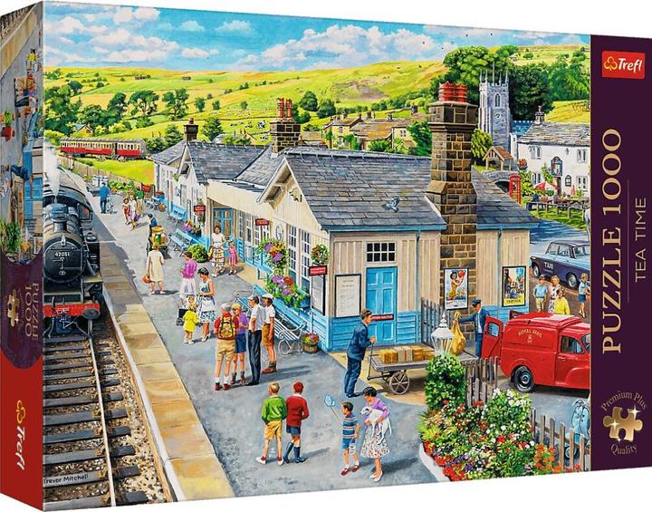 Trefl Puzzle Premium Plus 1000 - Bahnhof (1000 Teile)