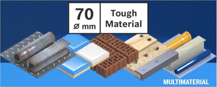 Immagine prodotto Bosch Professional Zubehör EXPERT Sega a tazza per materiali duri, 70 x 60 mm (70 millimetri)