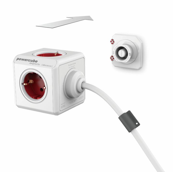 Actual product image Allocacoc PowerCube Extended incl. 1.5 m cable Type F (5 x, CEE 7/4, 1.50 m)