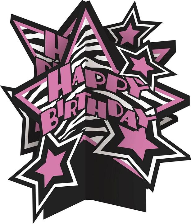 Produktbild Unique Party Zebramuster Tischdekoration Geburtstag