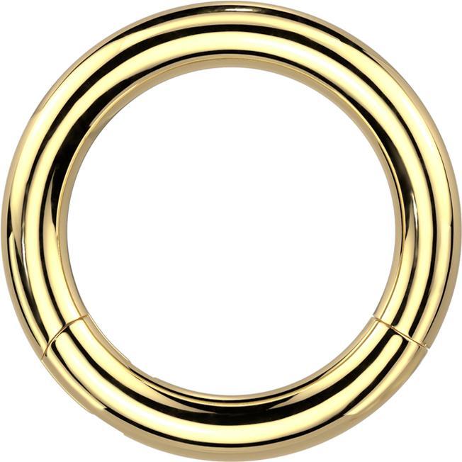Immagine prodotto Star Piercing Anello a segmenti con cerniera placcato oro (Titanio G23, senza ottone)