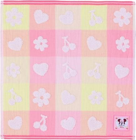 Image du produit Disney Minnie Serviette d'invité en gaze simple face Poppin' Check (34 x 35 cm)