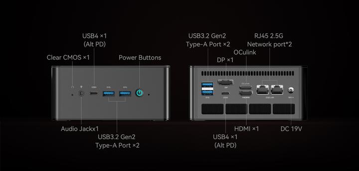 Actual product image Minisforum UM890 Pro (AMD Ryzen 9 8945HS, 64 GB, 1000 GB)