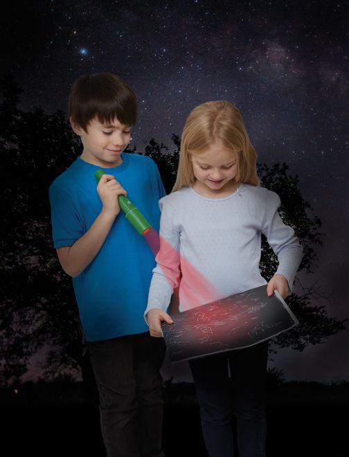 Image du produit Brainstorm Grande lampe de poche avec lumière LED rouge (22 cm)