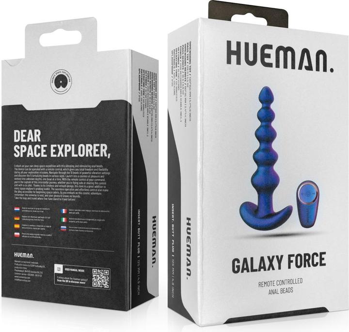 Image du produit Hueman Galaxy Force Plug Anal Vibrant avec Télécommande