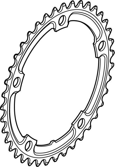 Produktbild Shimano Kettenblatt ALFINE FC-4500 39 Zä silber (39)