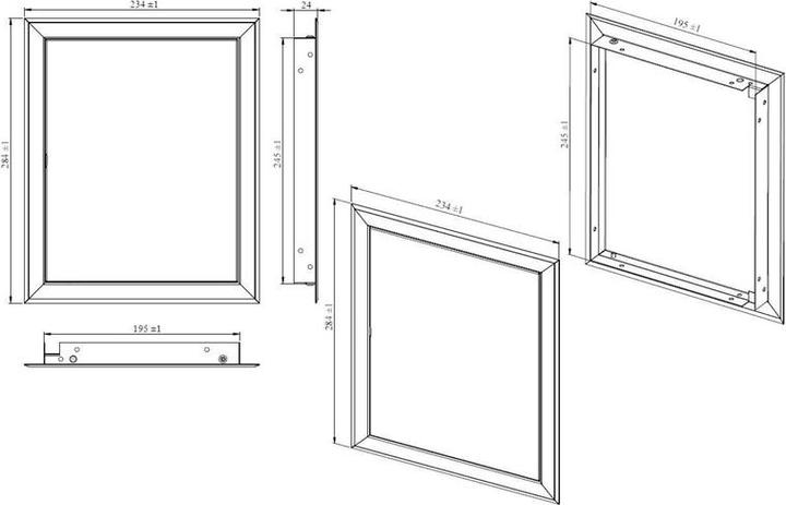 Immagine prodotto Haushalt REVISIONE PORTE 200X250
