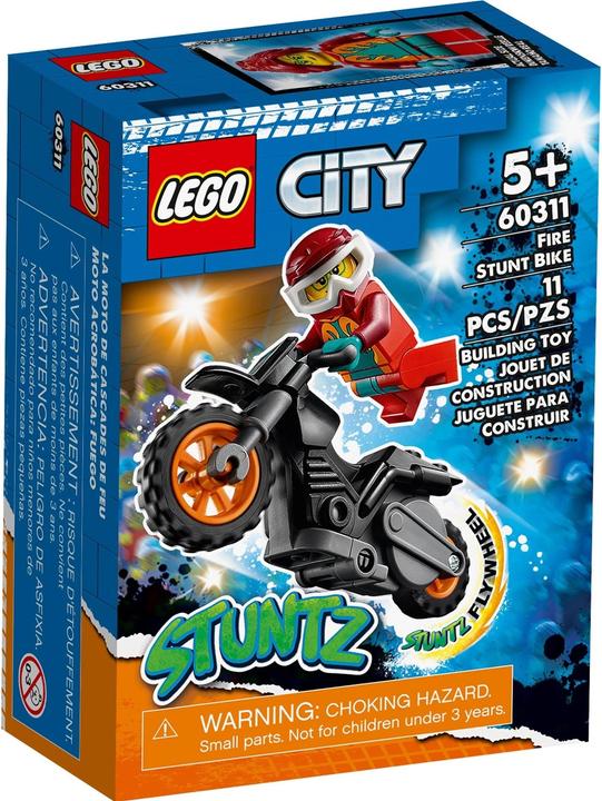 Actual product image LEGO Fire stunt bike (60311, LEGO City)