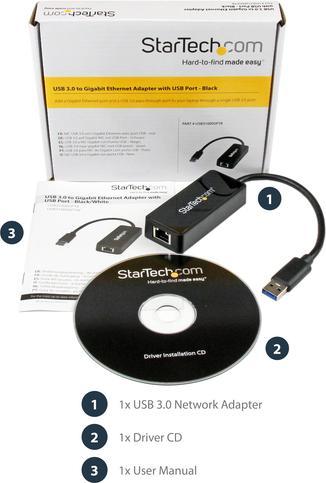 Actual product image StarTech USB to Ethernet Adapter (USB 3.0, RJ45 (1x))