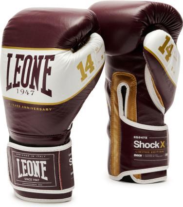 Leone Shock X Boxhandschuhe Bordeaux GN047X (14 OZ)
