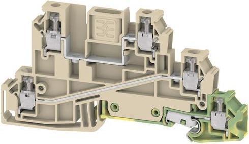 Actual product image Weidmüller WDL 2.5/L/PE Distribution terminal block w.WQV 2.5qmm 1030200000 1