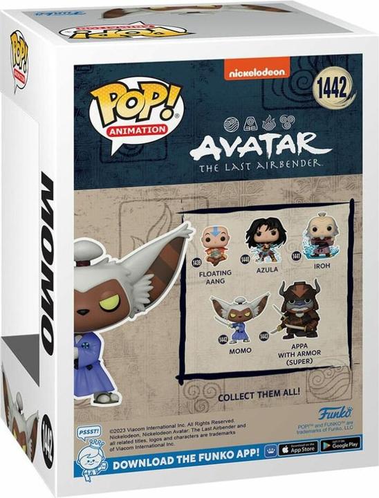 Actual product image Funko Avatar The Lord of the Elements POP! Animation Vinyl Figure Momo 9 cm