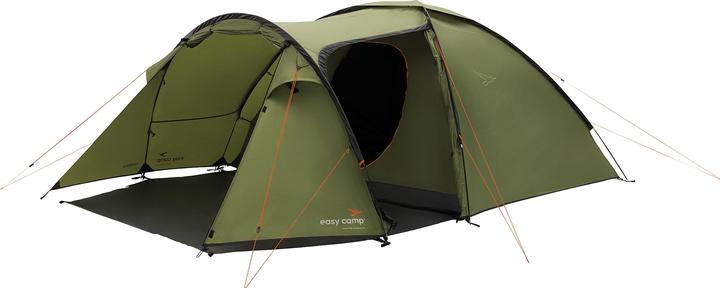 Easy Camp Kuppelzelt Lomsdal 4 (olivgr?n, mit Tunnel-Anbau, Modell 2025) (Kuppelzelt, 5.80 kg, 4 Personen)