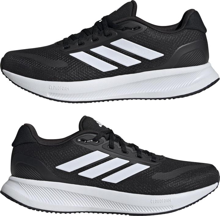 Productafbeelding adidas Hardloopschoenen Runfalcon 5 voor heren, Core Black/Cloud White/Core Black, 46 EU (46)