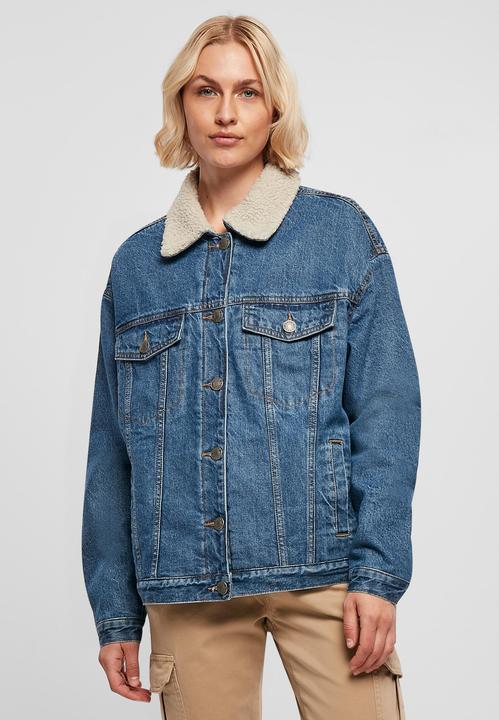 Immagine prodotto Urban Classics Giacca in denim Sherpa oversize da donna (L)