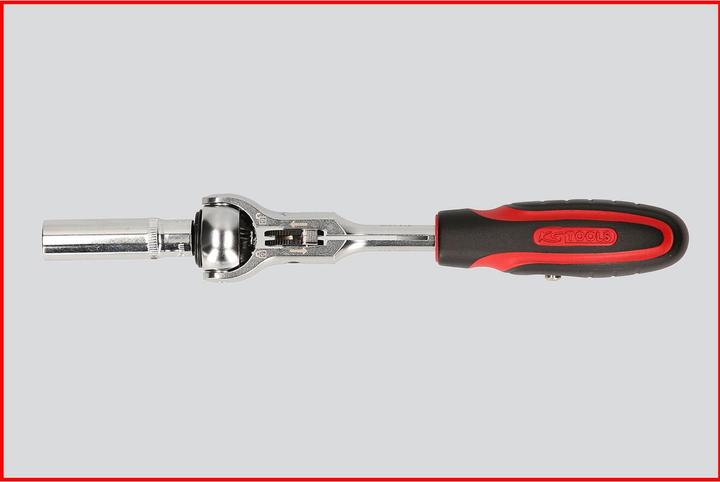 Produktbild KS Tools 1/4 MODIFIX Mini-T-Griff-Schwenkkopf-Knarre, 72 Zahn (1/4")