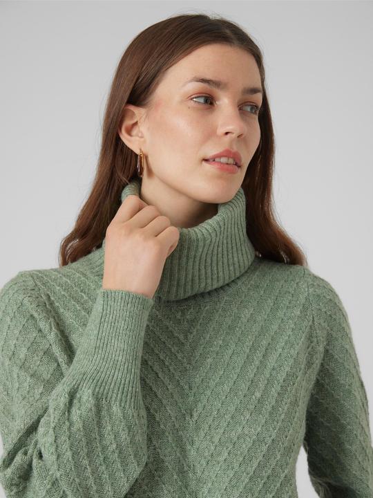 Actual product image Vero Moda VMANJASTINNA LONG COWL PULLOVER GA EXC Knitted jumper (S)