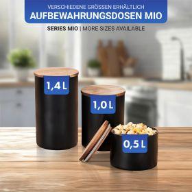 Produktbild Wenko Aufbewahrungsdose Mio schwarz (1 l)