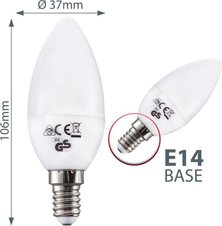 Produktbild B.K.Licht LED Leuchtmittel, 5er-Set, E14/5W (E14, 5 W, 470 lm, 5 x, F)
