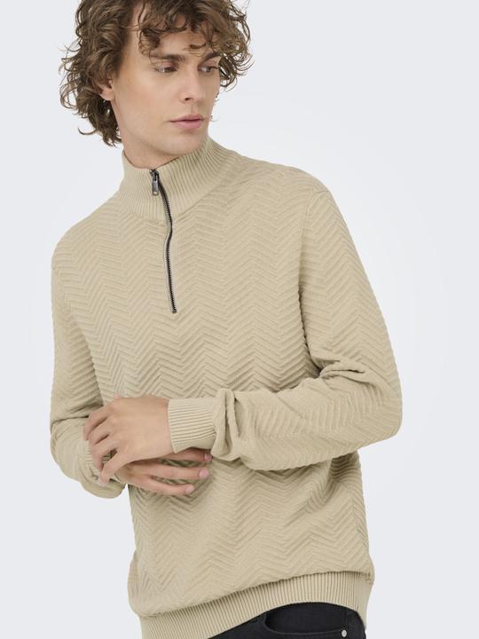 Immagine prodotto Only & Sons Onsmace Reg 12 Herringbon Half Zip Knit (XXL)