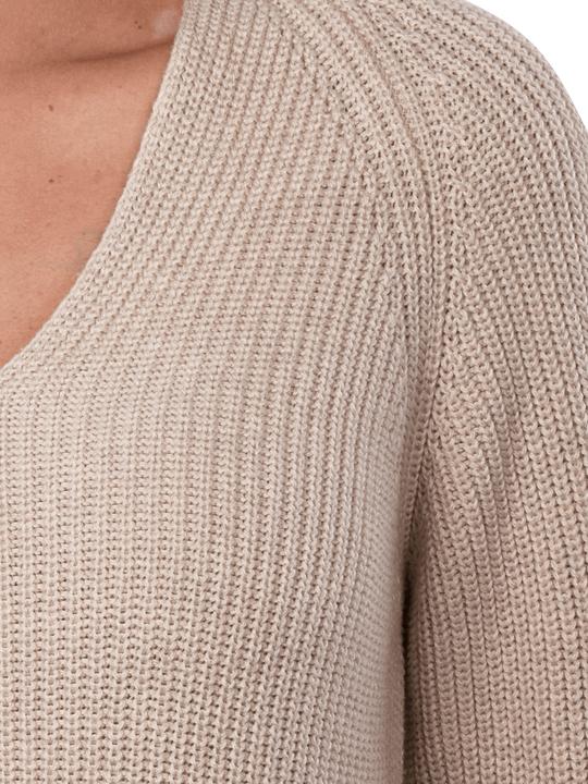 Actual product image Marc O'Polo Cardigan Stich Pullover V-Neck sandy melange (L)