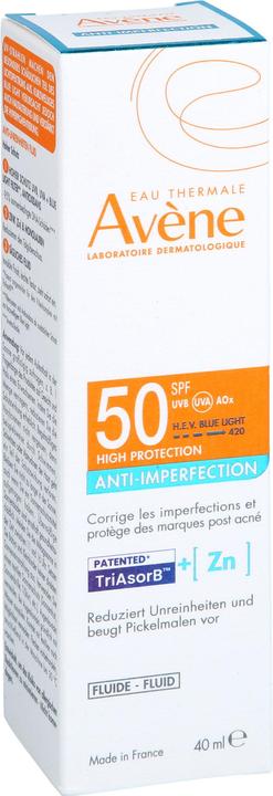 Actual product image Avène Anti-Imperfection Fluid LSF 50, 40 ml Lösung (Sun cream face, SPF 50, 40 ml)